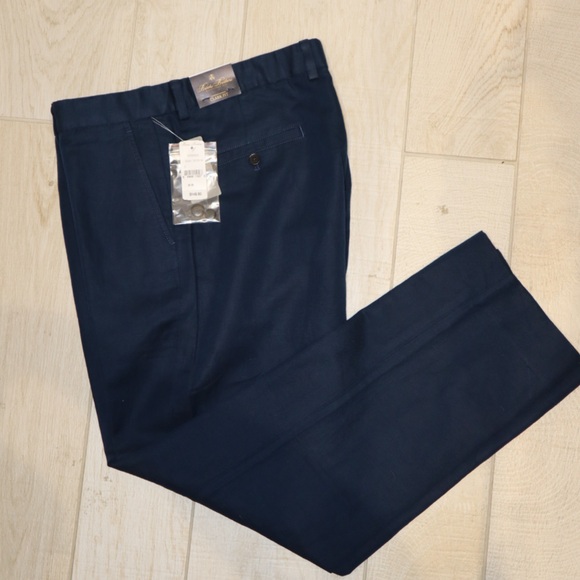 NWOT Brooks Brothers Men’s Clark Fit Linen and Cotton Chino Pants - Picture 2 of 4